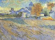 Vincent Van Gogh, View of the Church of Saint-Paul de-Mausole (nn04)